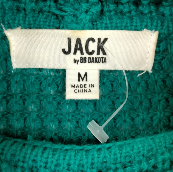 NWOT JACK By BB Dakota Catchin' Feelings Cowl Neck Sweater in Teal Sz.M - Picture 7 of 9